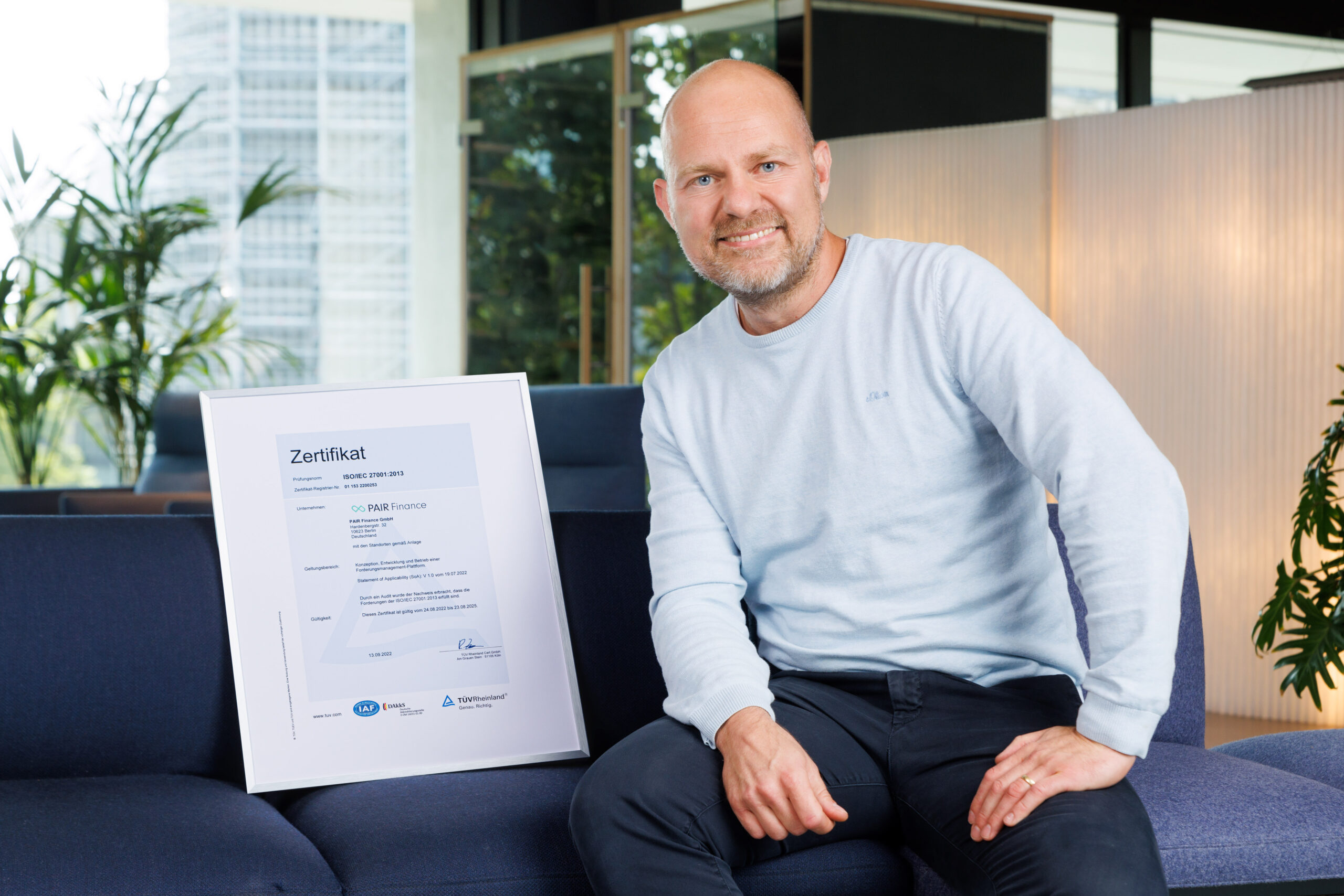 Digital debt collection fintech PAIR Finance is now ISO certified